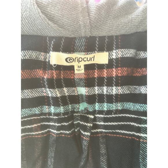 Rusty Plaid Button Long Sleeve Flannel Shirt Multi-Color Woman Medium - Picture 5 of 6